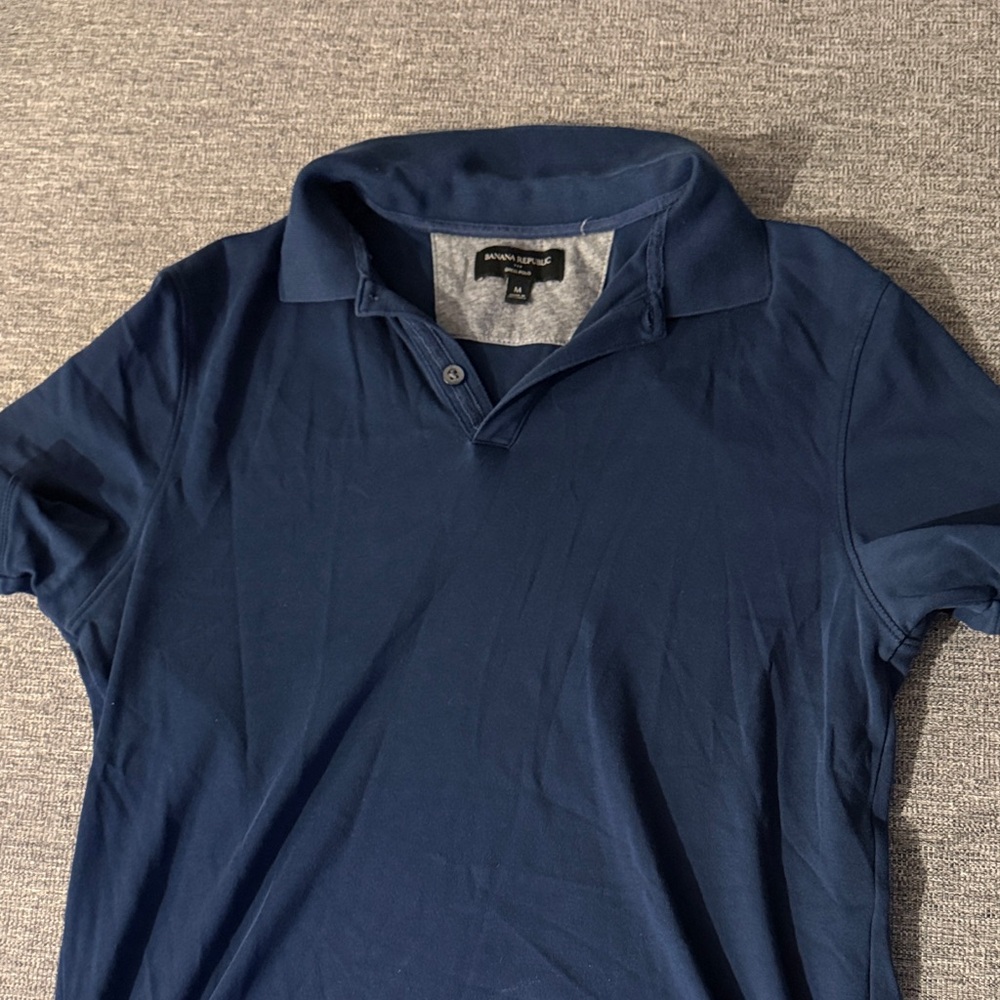 Banana Republic Deep Blue Polo Shirt